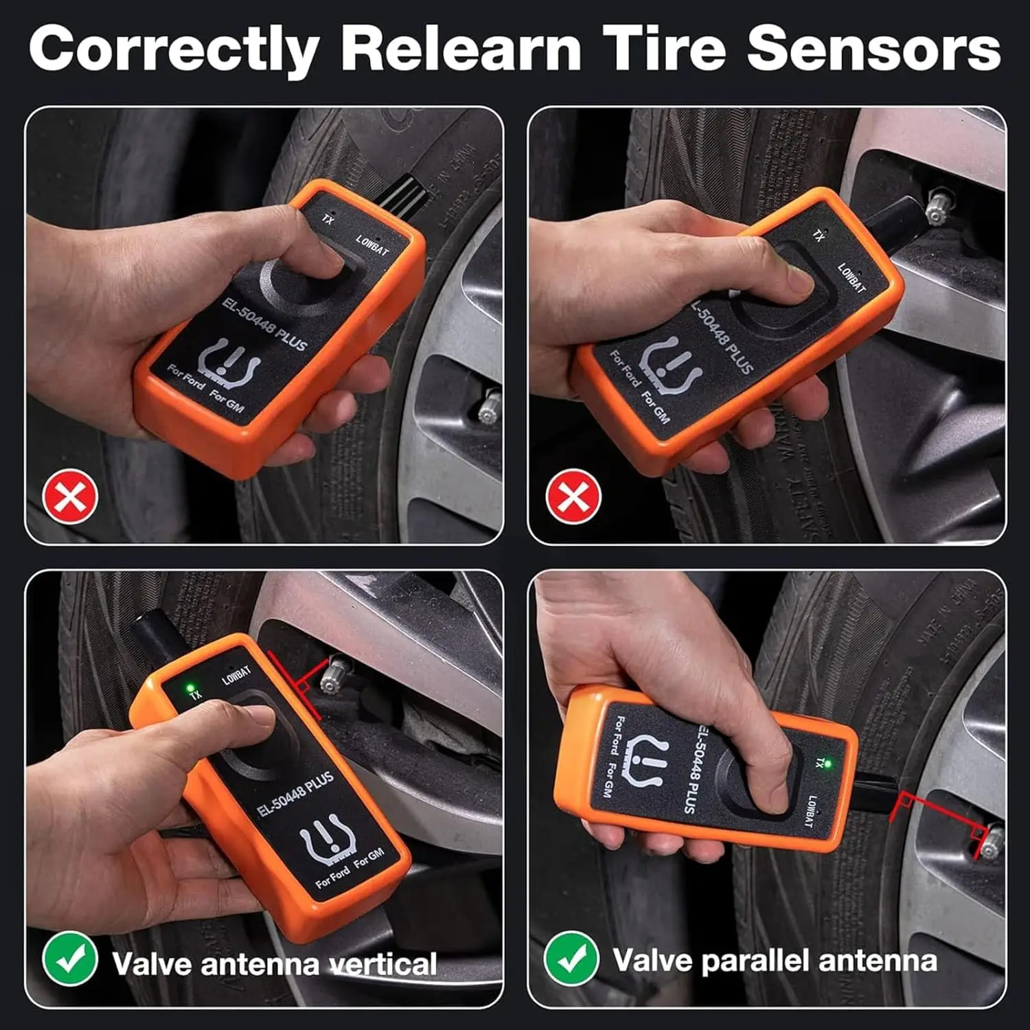 Automotive Tire Pressure Detection Sensor EL-50448 OEC-T5 Opel/GM Tire Pressure Monitoring System TPMS Reset Activation Tool