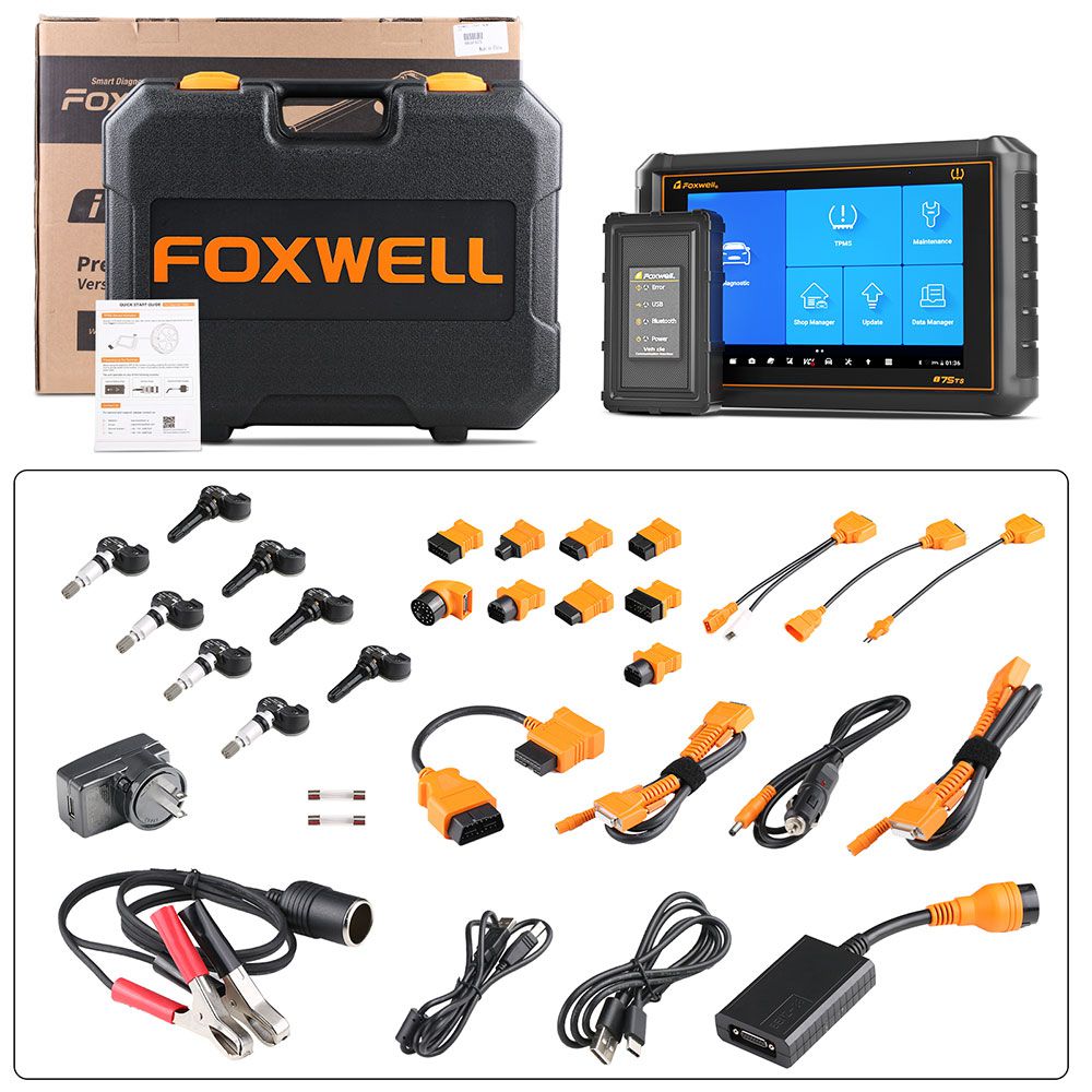 Foxwell i75TS Premier Online Programming Diagnostic Tool with 35 Service Reset Functions Support TPMS Programming