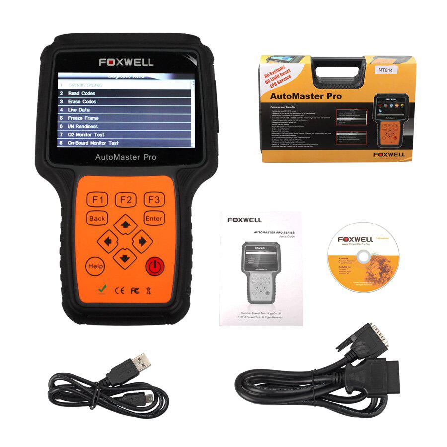 Foxwell NT644 AutoMaster All Makes Full Systems+ EPB+ Oil Service Scanner