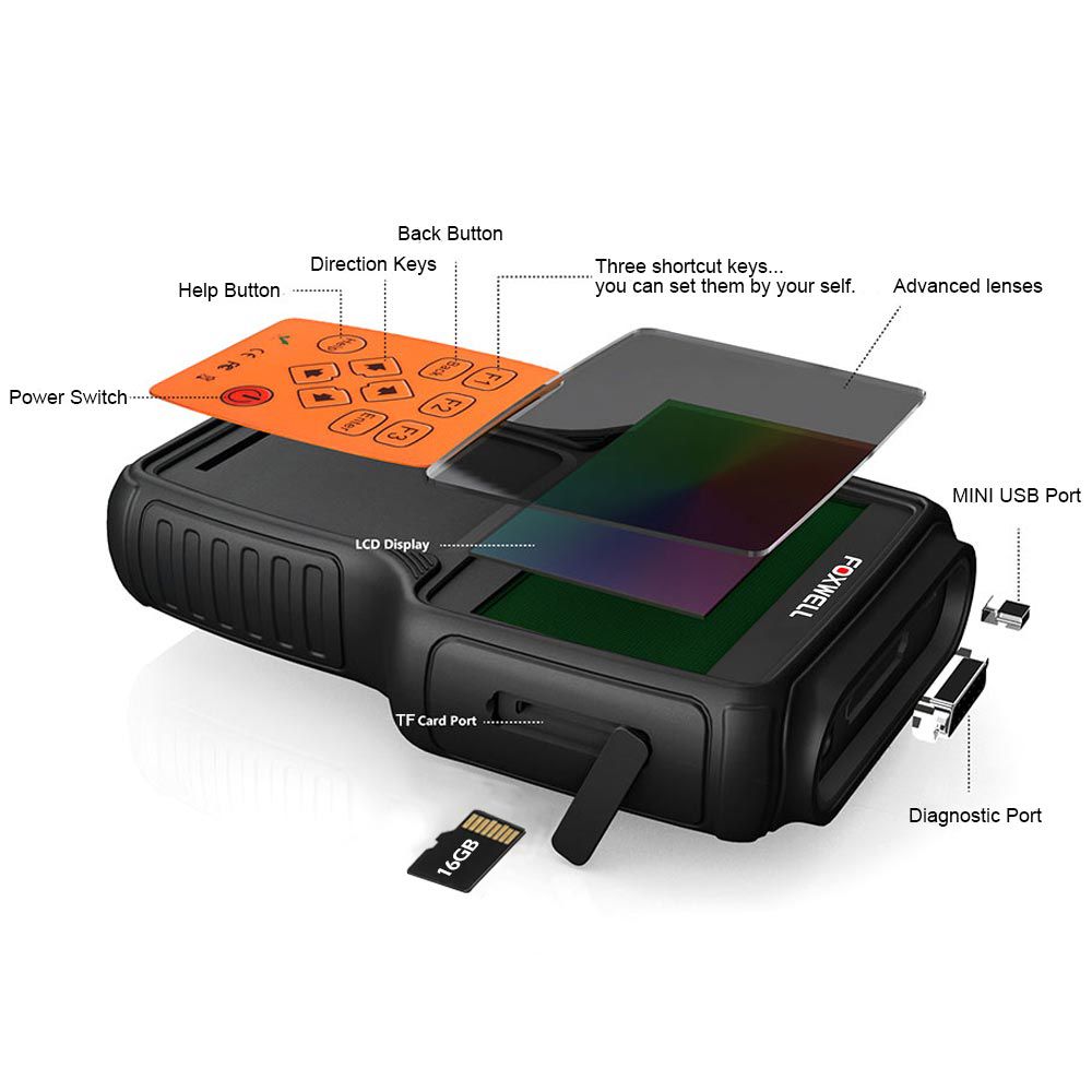 FOXWELL NT650 Elite OBD2 EOBD Diagnostic Tool Multi-Application Reset Service Functions Car Code Reader OBD2 Automotive Scanner