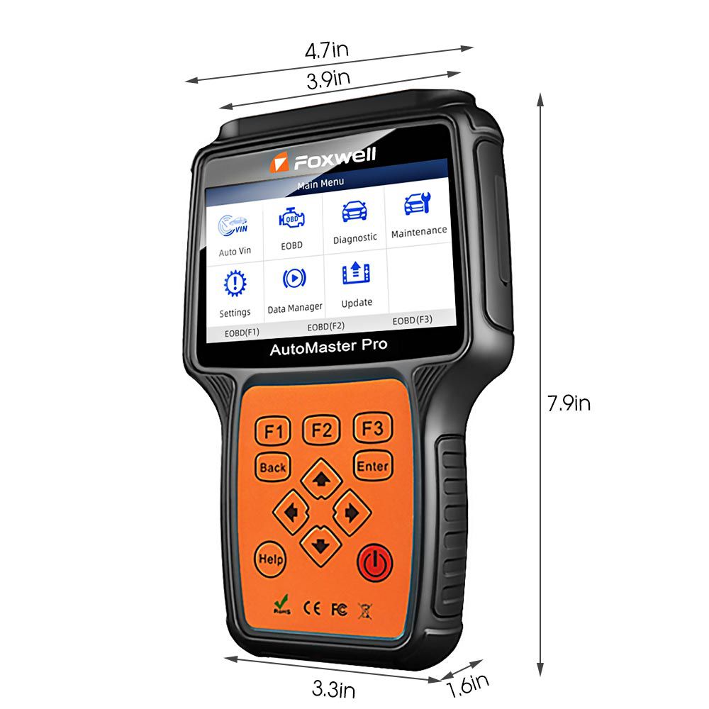 Foxwell NT680 All Systems Diagnostic Scanner with Oil Light/Service Reset+EPB Functions Updated Version of NT624