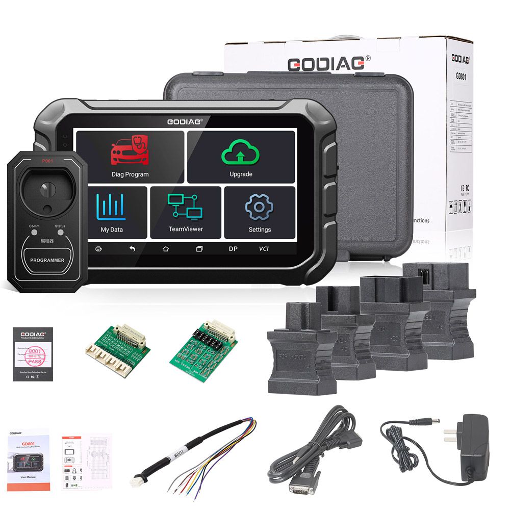 GODIAG GD801 키프로그래머 다국어 지원 마일리지 보정 ABS EPB TPMS EEPROM 등