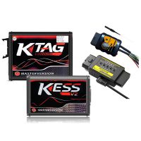 Kess V2 V5.017 Online Version V2.80 for 140 Protocol V2.25 KTAG 7.020 Firmware Red PCB With Breakout Box Plus GT107 DSG Gearbox Data Adapter