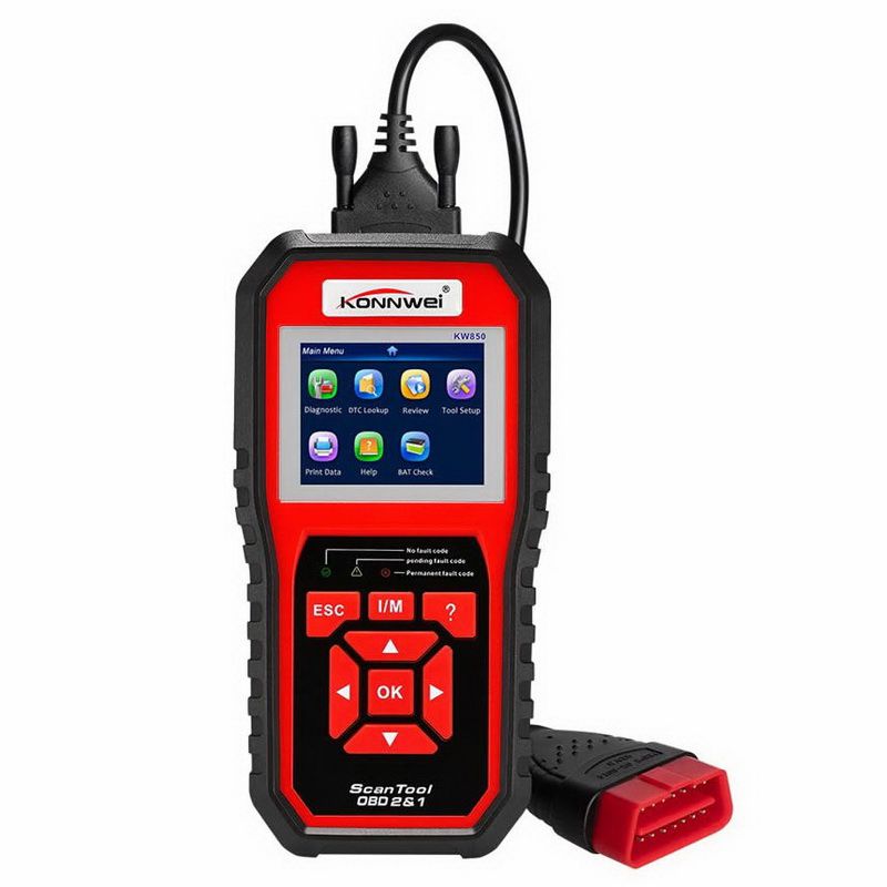 KONNWEI KW850 OBD2 EOBD Car Fault Code Reader Multi-languages OBD 2 Auto Diagnostic Scanner