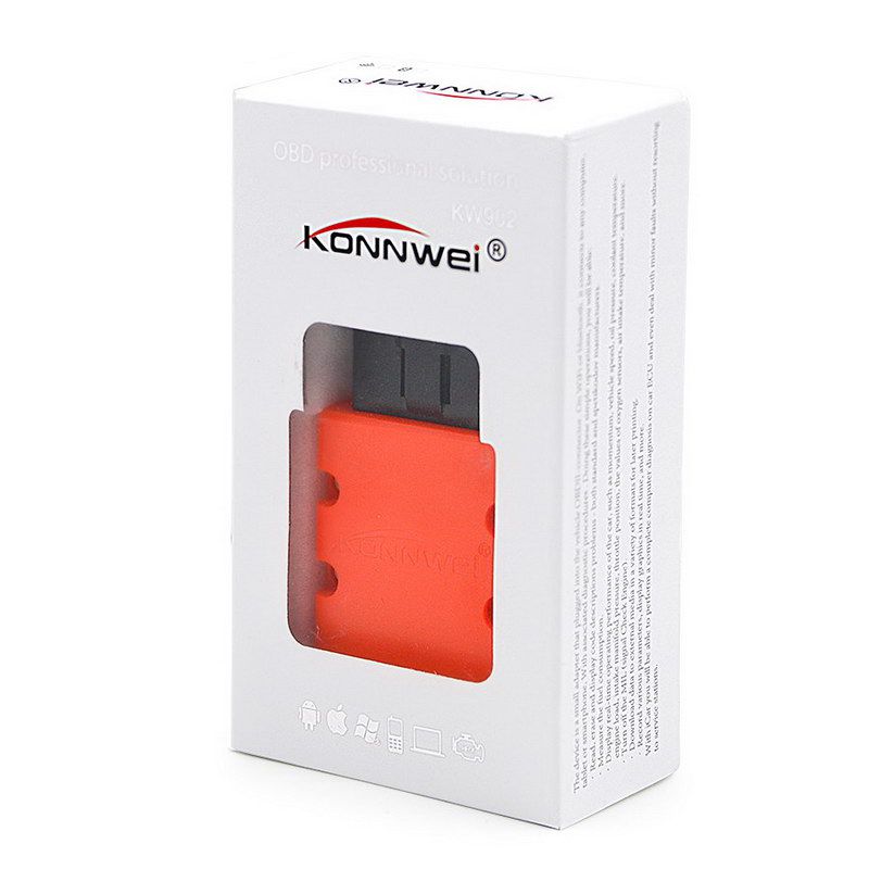 Scanner OBD2 Bluetooth KONNWEI KW906 - Diagnostic Voiture, Lecture/effacement Codes Défaut, Données Moteur En Temps Réel