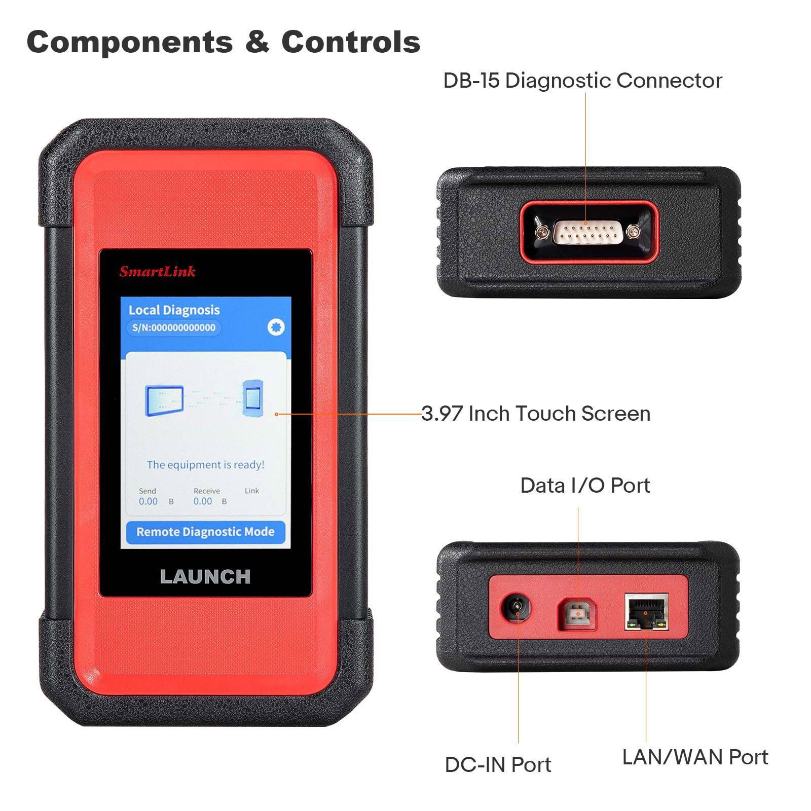  2025 Launch X431 PAD V Elite J2534 Tool With Smartlink C Support ECU/ECM Online Program Topology Map CAN/CANFD/DoIP 60+ Services