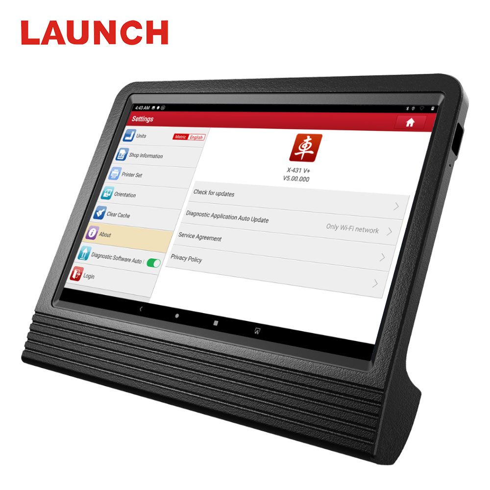 Launch X431 V+ 4.0 Wifi/Bluetooth 10.1inch Tablet Global Version 2 Years Free Update Online