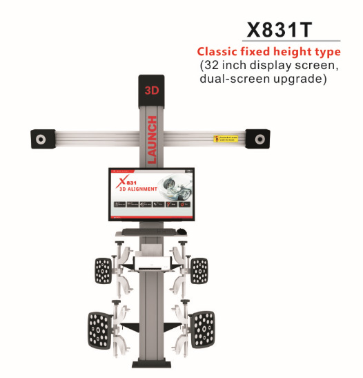 Original LAUNCH X831T 3D 4-Post Car  Alignment Lift Platform