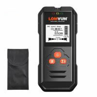 LOMVUM Metal Detector Backlit Black AC Wood Finder Cable Wires Depth Tracker Undeground Sturs Wall Scanner LCD HD Display Beep