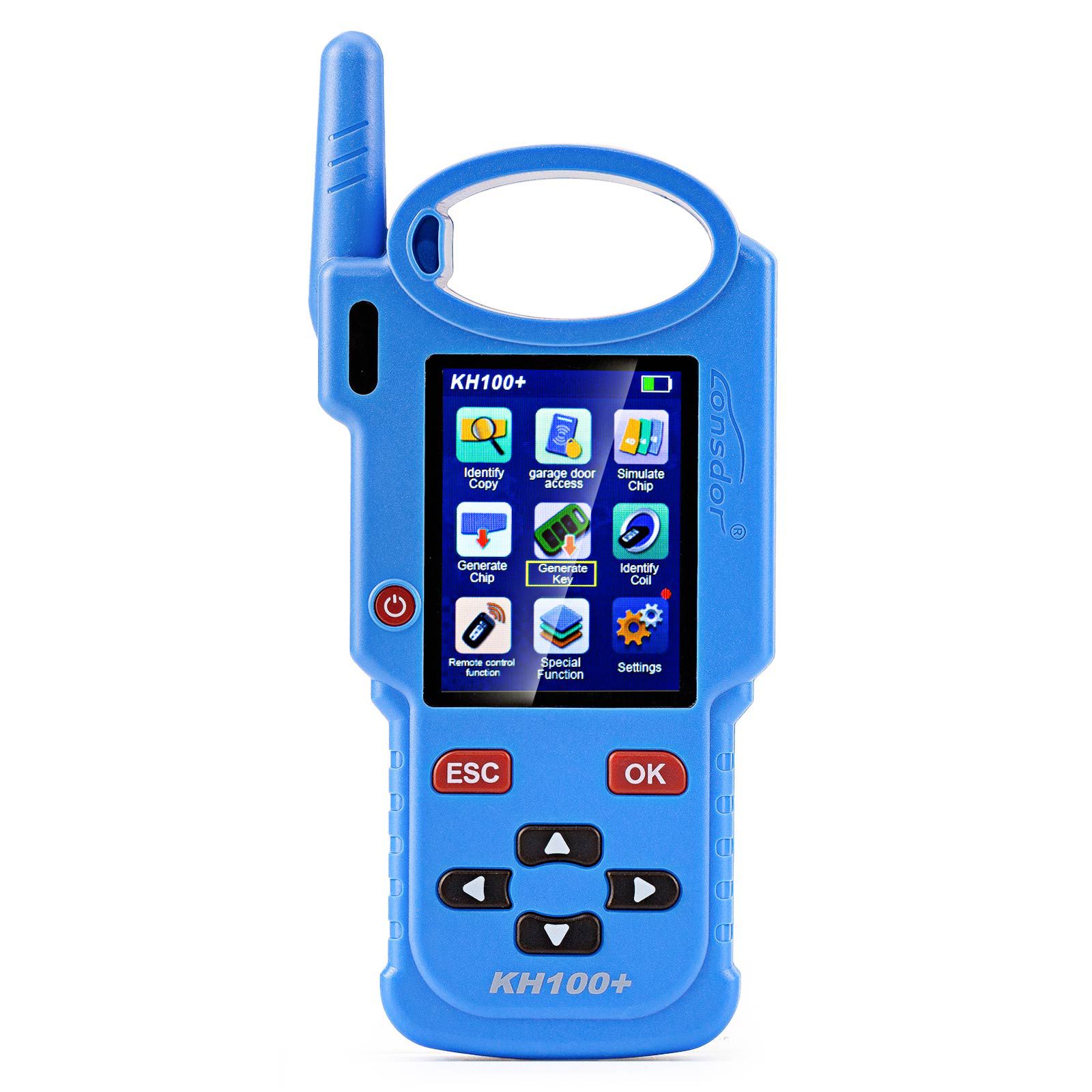 2024 Newly Lonsdor KH100+ Hand-Held Key Programmer With Four Remote Keys Added TATA and Mahindra