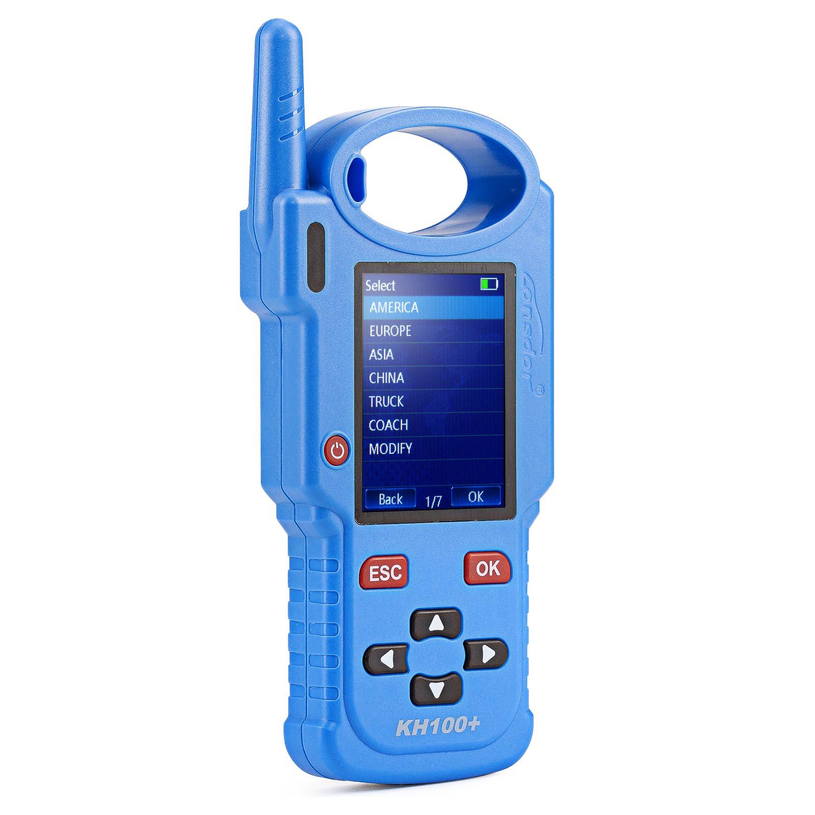 2024 Newly Lonsdor KH100+ Hand-Held Key Programmer With Four Remote Keys Added TATA and Mahindra