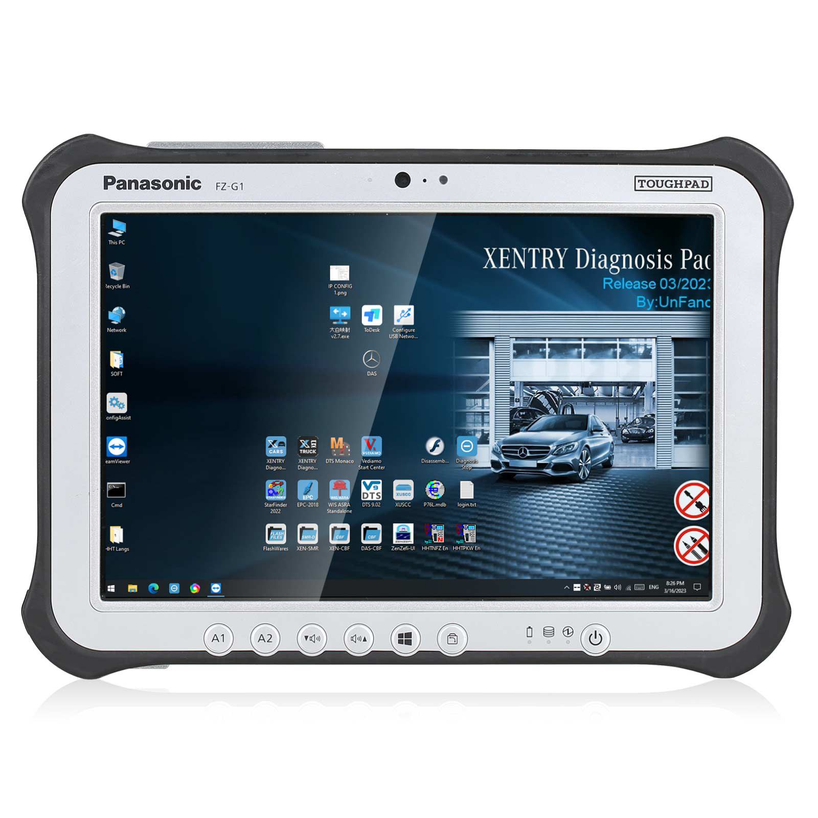 Wifi MB SD Connect Compact 4 Doip With V2023.6 SSD Plus Panasonic FZ-G1 I5 3rd Generation Tablet 8G Ready to Use