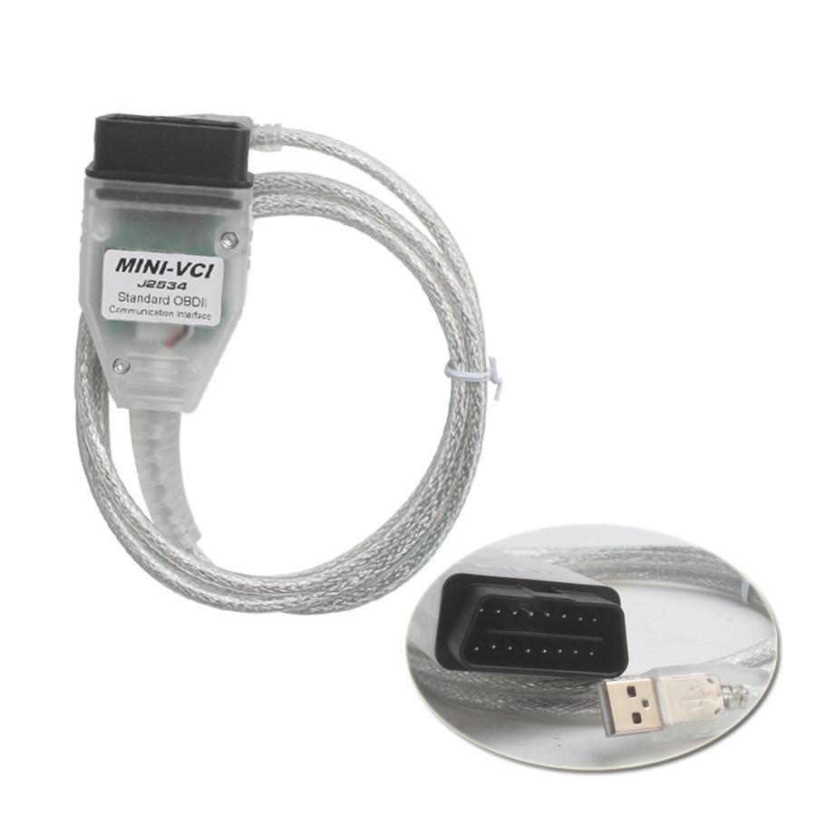 MINI VCI J2534 FOR TOYOTA TIS Techstream Firmware V2.0.4 Software V15.00.026 Single Cable Support VPW protocol