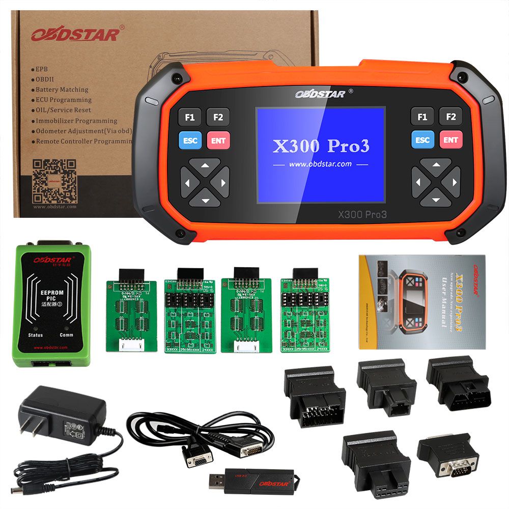 OBDSTAR X300 PRO3 Key Master with Immobiliser + Odometer Adjustment +EEPROM/PIC+OBDII