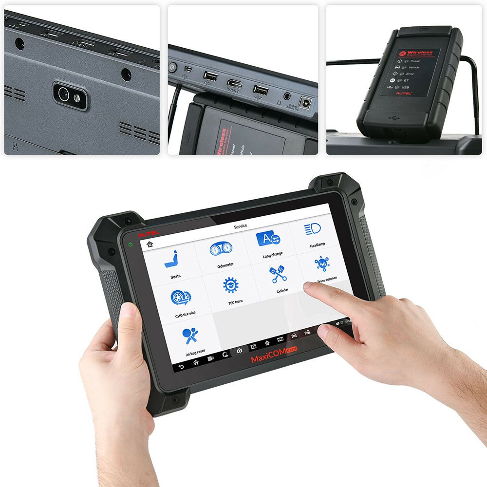 100% Original Autel MaxiCOM MK908 All System Diagnostic Tool Support ECU/Key Coding Get Free Autel MaxiAP AP200H