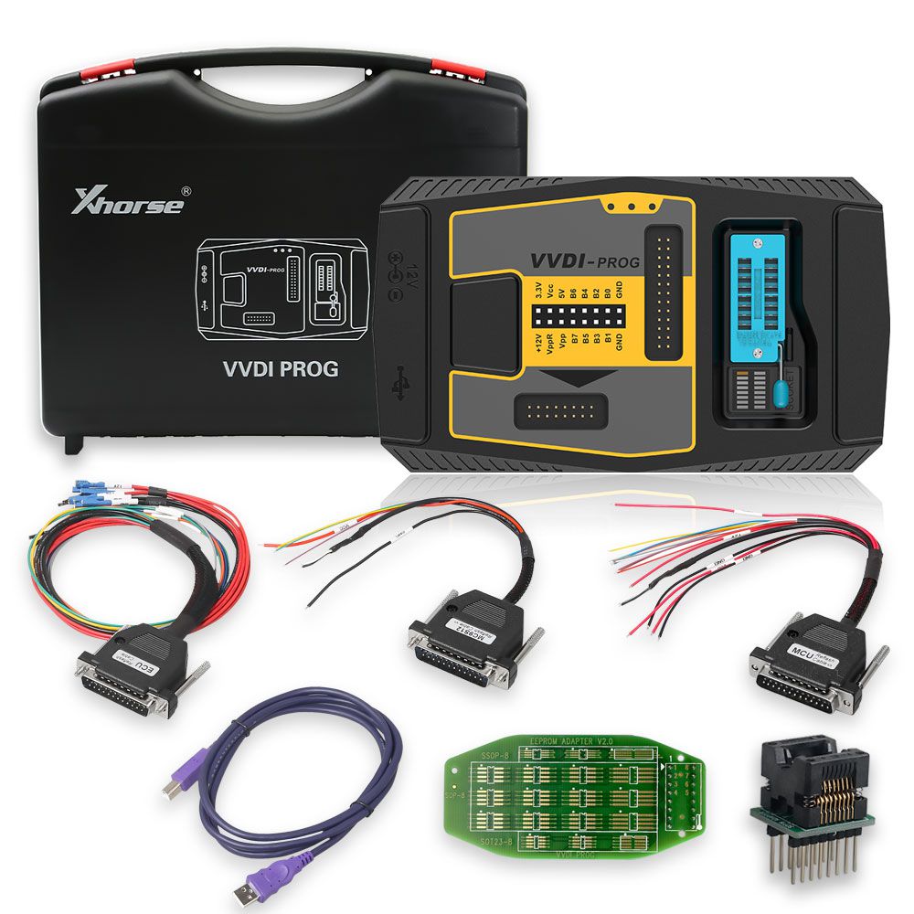 El kit completo original xhorse vvdi2, con 13 autorizaciones y programadores vvdi prog