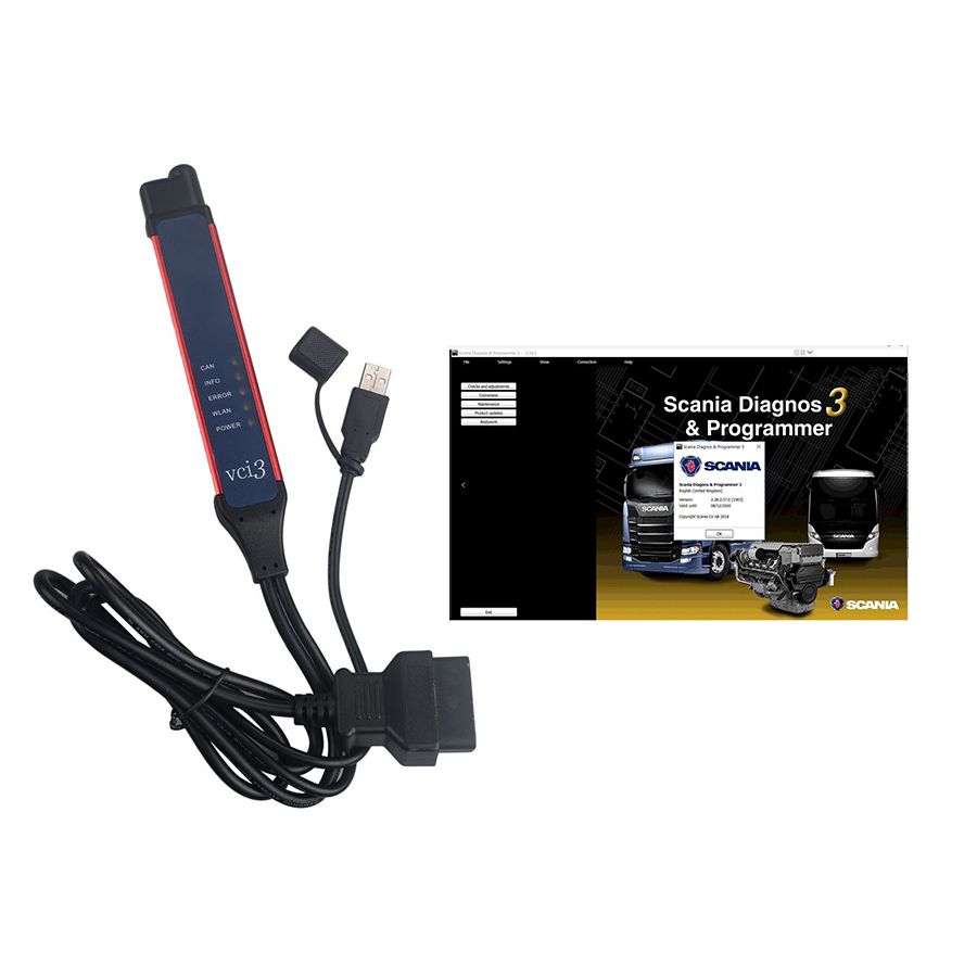 Scania SDP3 V2.51.2 Scania VCI-3 VCI3 Scanner Wifi Diagnostic Tool For Scania Truck