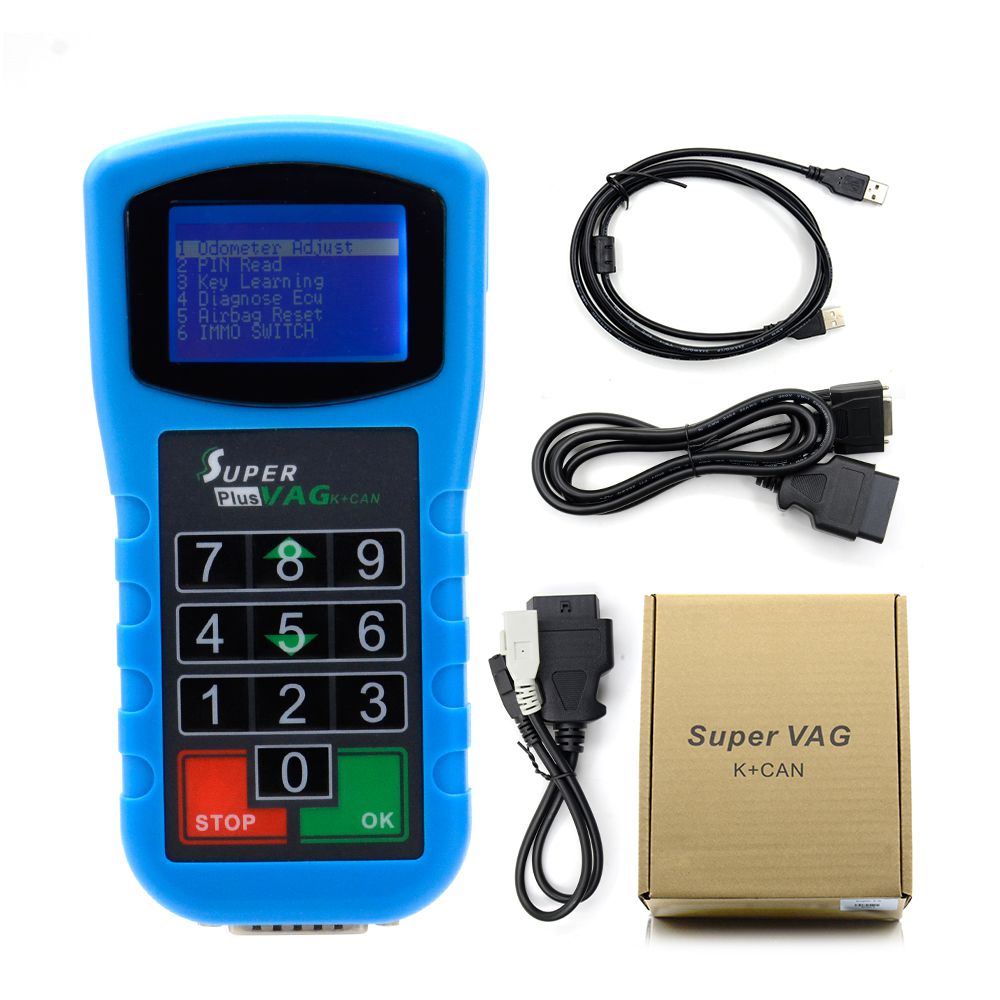 Latest Super VAG K+CAN Plus 2.0 Diagnosis + Mileage Correction + Pin Code Reader Super VAG K+CAN Plus