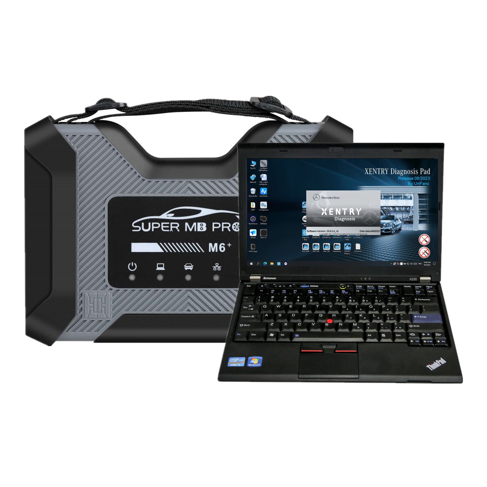 Super MB Pro M6+ Full Version DoIP Benz with SSD on Lenovo X220 Laptop Software Installed Ready to Use