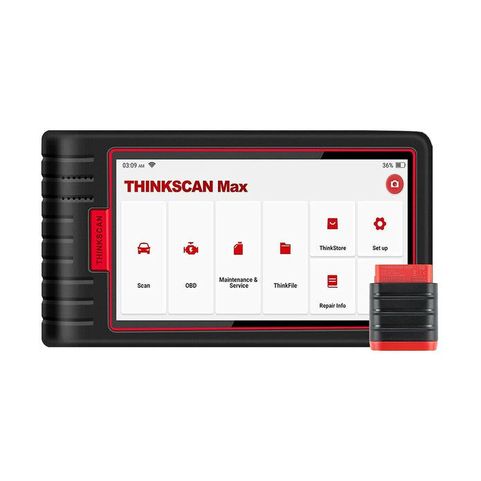 2024 THINKCAR ThinkScan Max 2 Diagnostic Scan Tool with CAN-FD, FCA AutoAuth, All System Diagnosis & 28+ Resets, IMMO/ABS Bleeding/Crankshaft Relearn