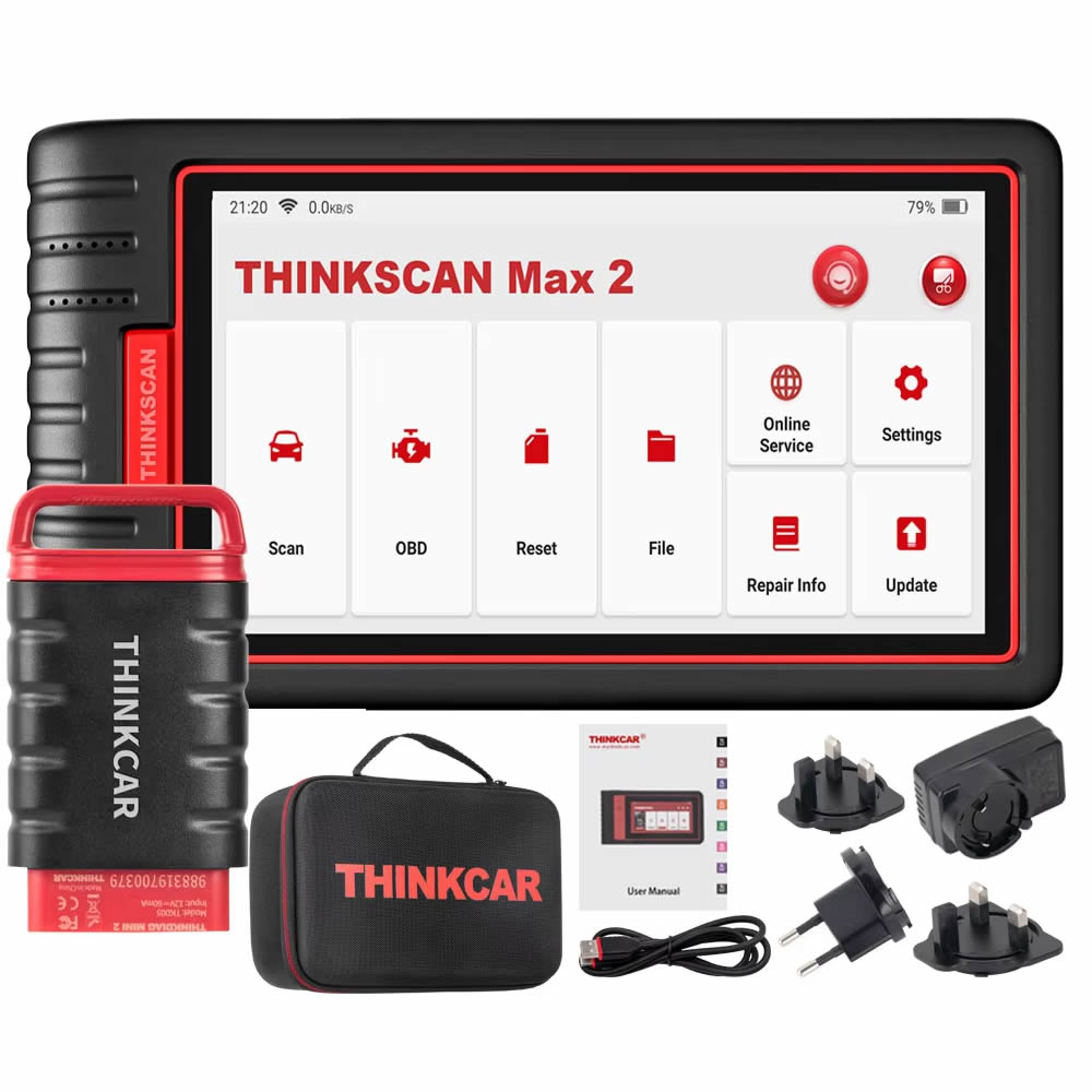 Thinkcar Thinkscan Max2 OBD2 Scanner Professional Full System  28 Reset OBD2 Diagnostic Tool Car Scanner ECU Coding OBD