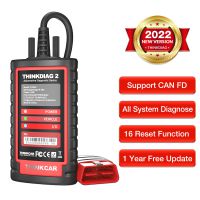 THINKCAR Thinkdiag 2 Thinkdiag2 Support CAN FD Protocols OBD2 Scanner Fit For GM Car Brands Free Full Softwares 16 Reset Functions ECU Code