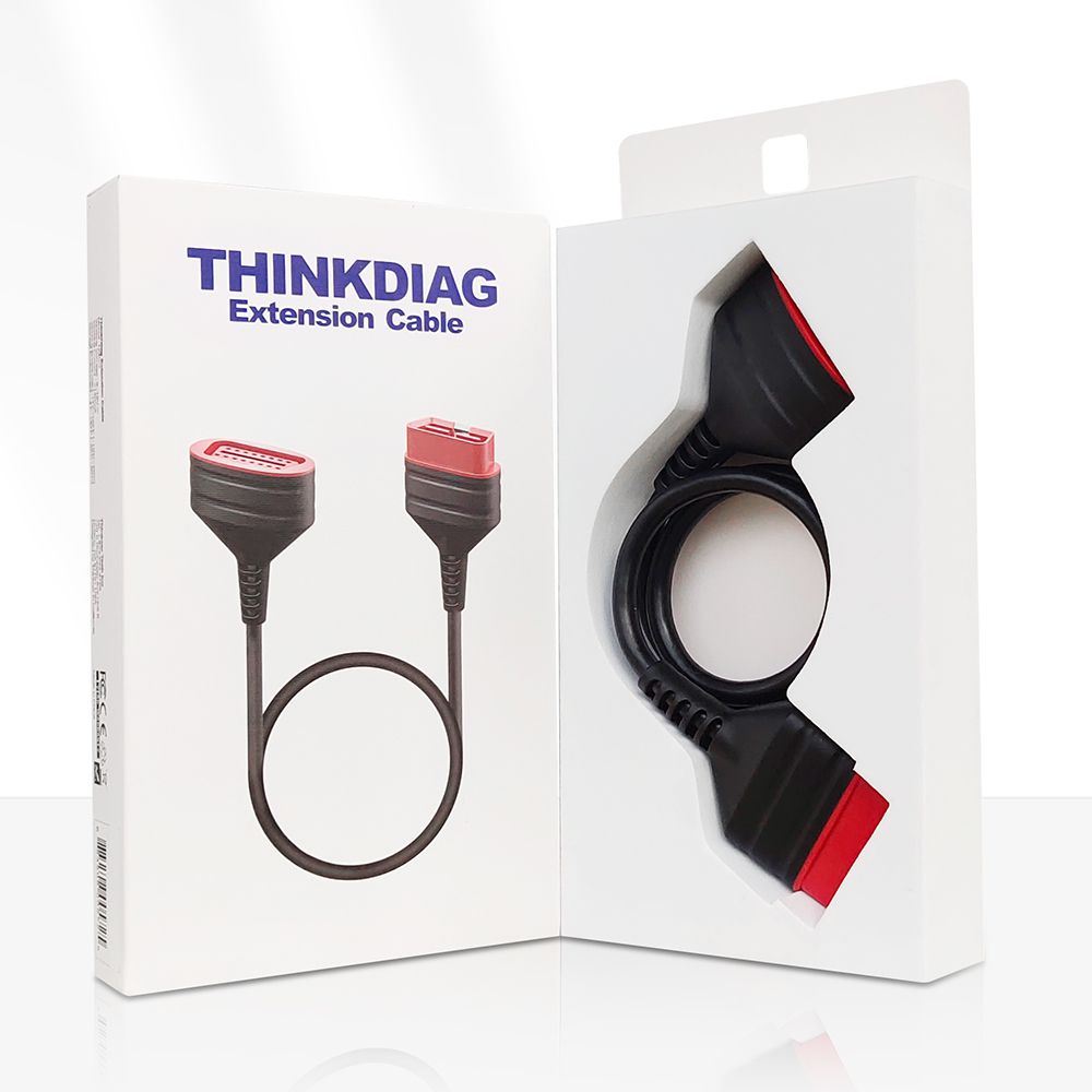Thinkcar ThinkDiag OBD2 Extended Connector 16Pin Male to Female Original Extension Cable for Easydiag 3.0/Mdiag/Golo
