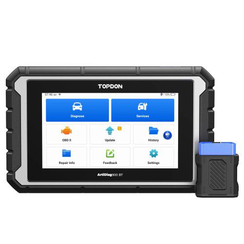 2025 TOPDON ArtiDiag 900 BT AD900BT Bidirectional Diagnostic Tool Supports ECU Coding 28 Service Functions 2 Years Free Update