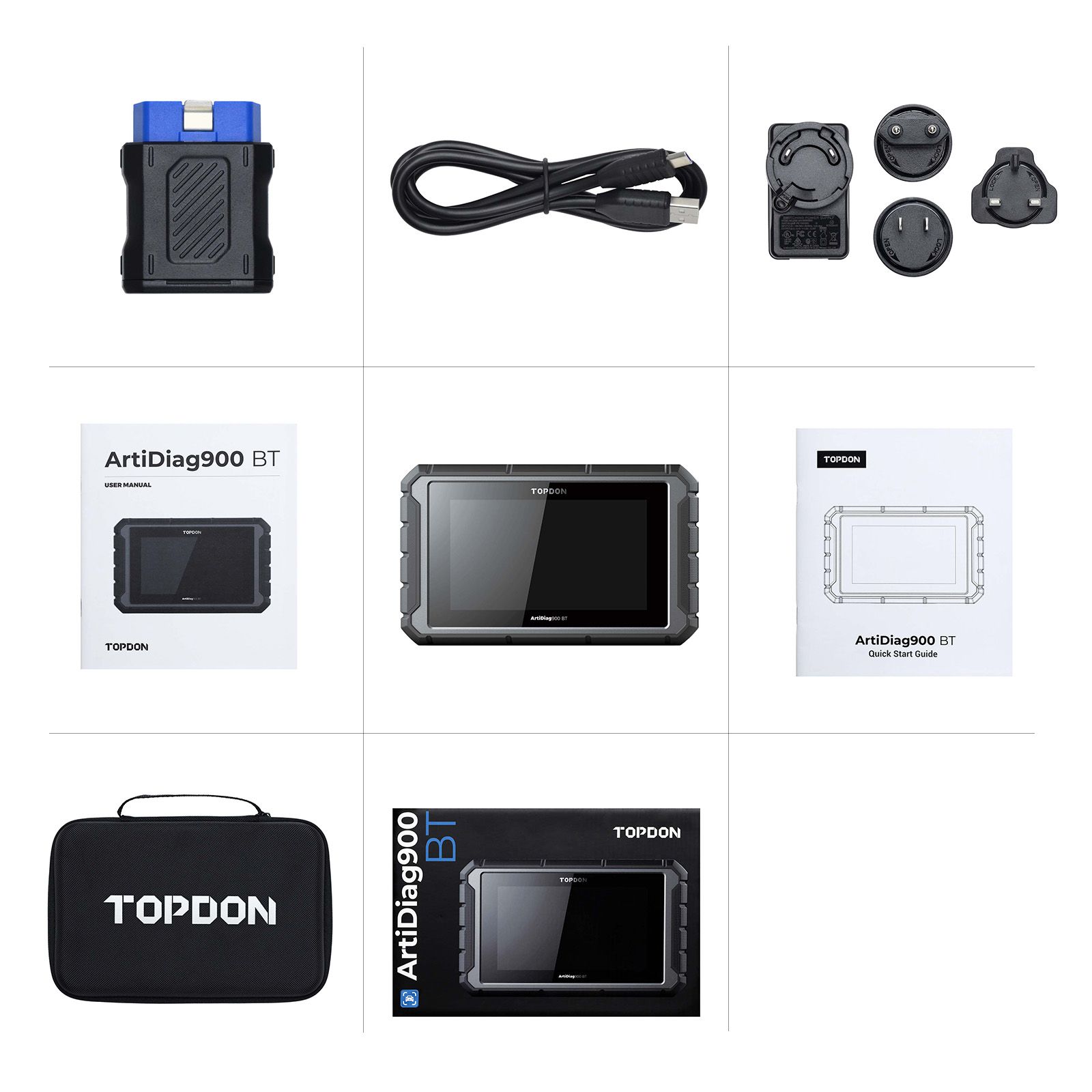 2025 TOPDON ArtiDiag 900 BT AD900BT Bidirectional Diagnostic Tool Supports ECU Coding 28 Service Functions 2 Years Free Update