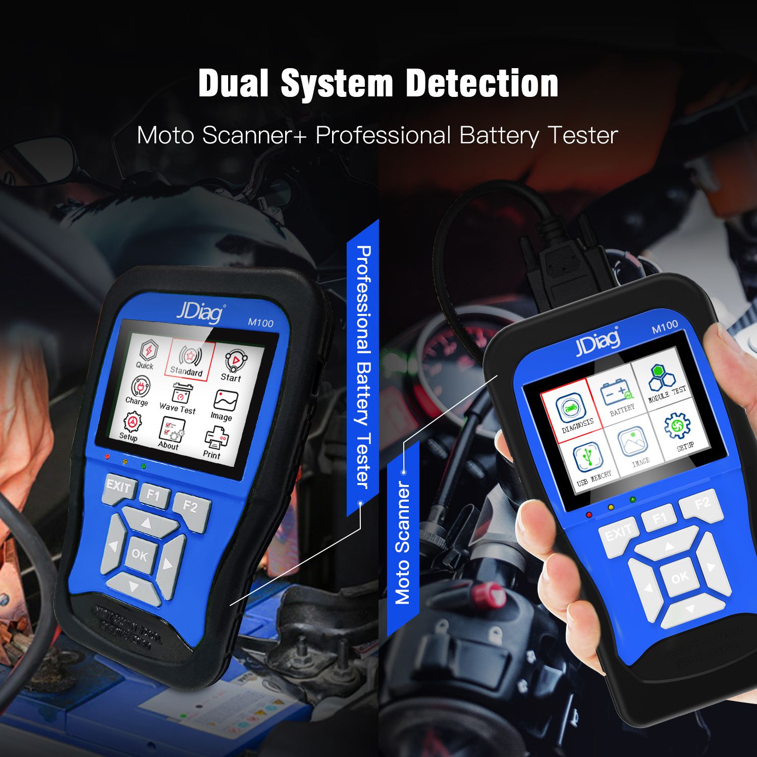 Motorcycle Scanner-M100 Motorcycle OBD Auto Scanner Code Reader