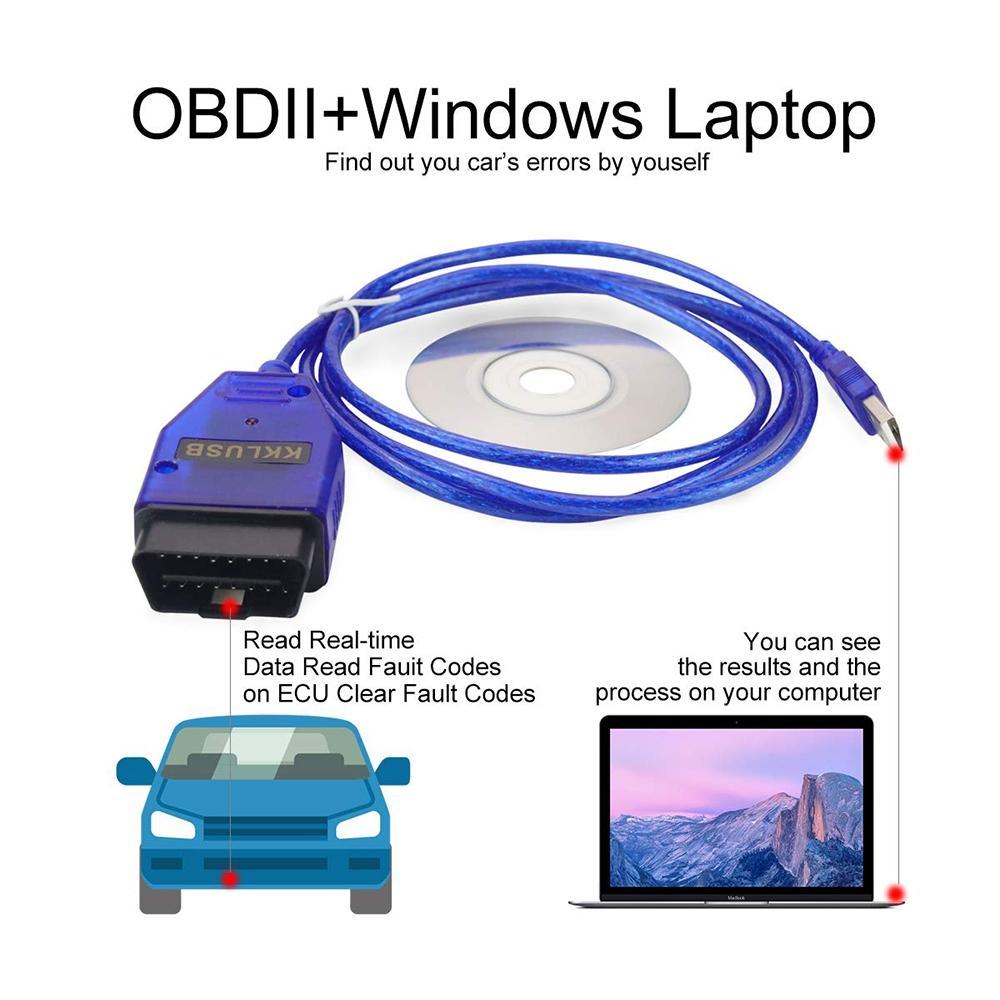 CAVO INTERFACCIA OBD2 VAG KKL 409.1 USB FTDI VW AUDI SEAT SKODA FIAT  DIAGNOSI ERRORE - EXPRESSTECH STORE