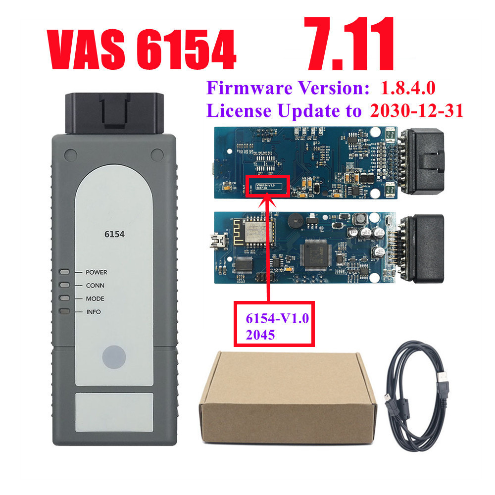 New WIFI VAS6154 V7.11 for VAG Diagnostic Tool for VW Audi Skoda