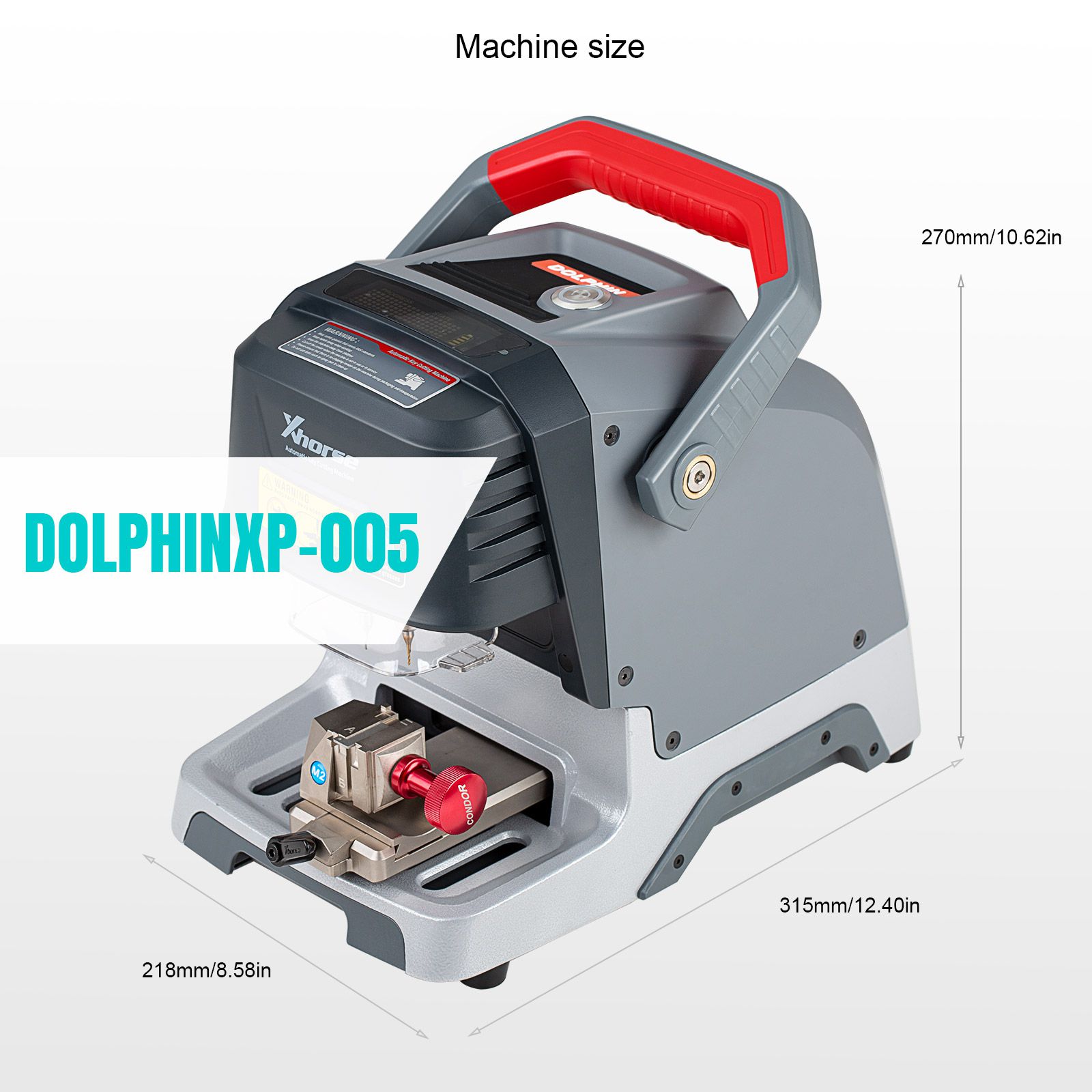V1.5.9 Xhorse Dolphin XP-005 XP005 Key Cutting Machine Multi-Language Cut Sided/Track/Dimple/Tibbe Keys
