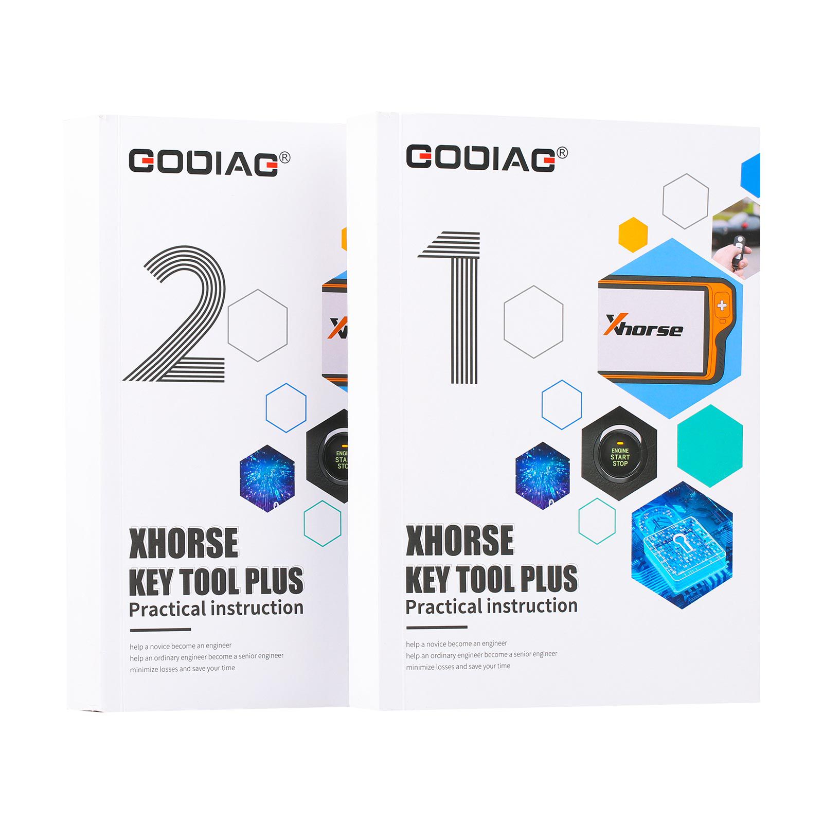 Xhorse VVDI Key Tool Plus Pad withi GODIAG 실용 설명서 1 및 2