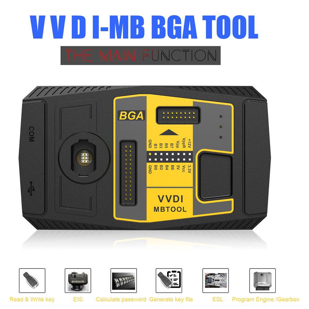 기본 Xhorse VVDI MB BGA Tool Benz Key Programmer(BGA 계산기 기능 포함), 고객이 구입한 XhorseCondor 절단기에만 사용 가능