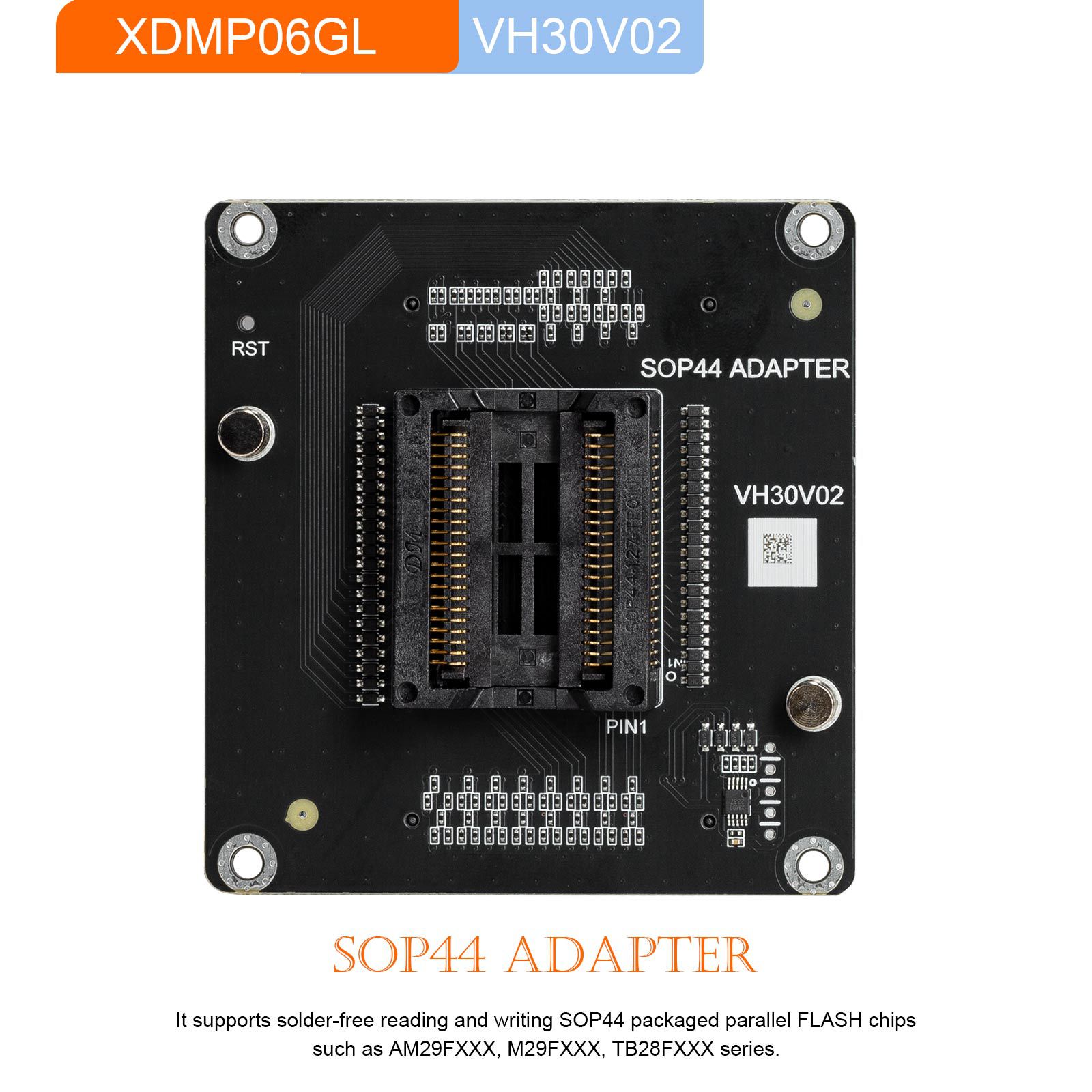 2024 New Xhorse XDMP06GL VH30 SOP44 Adapter for Multi Prog Programmer