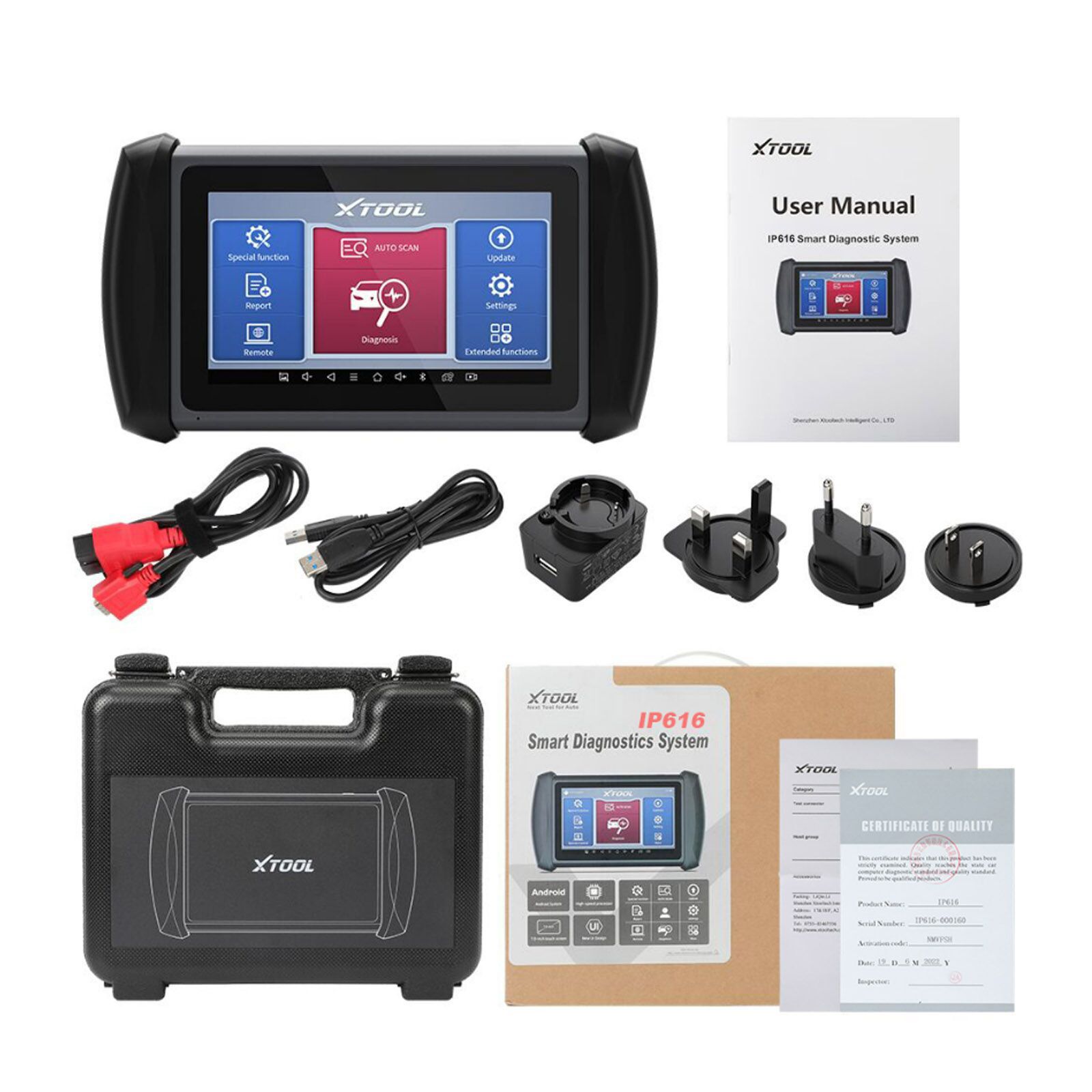 2023 XTOOL InPlus IP616 OBD2 자동차 진단 도구 및 핵심 프로그램, 31 개의 리셋 서비스 평생 무료 업데이트