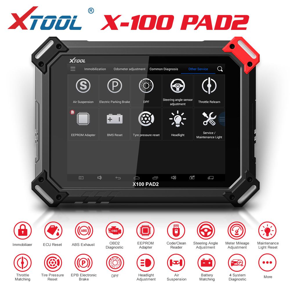 XTOOL X-100 PAD 2 특수 기능 전문가 업데이트 X100 PAD