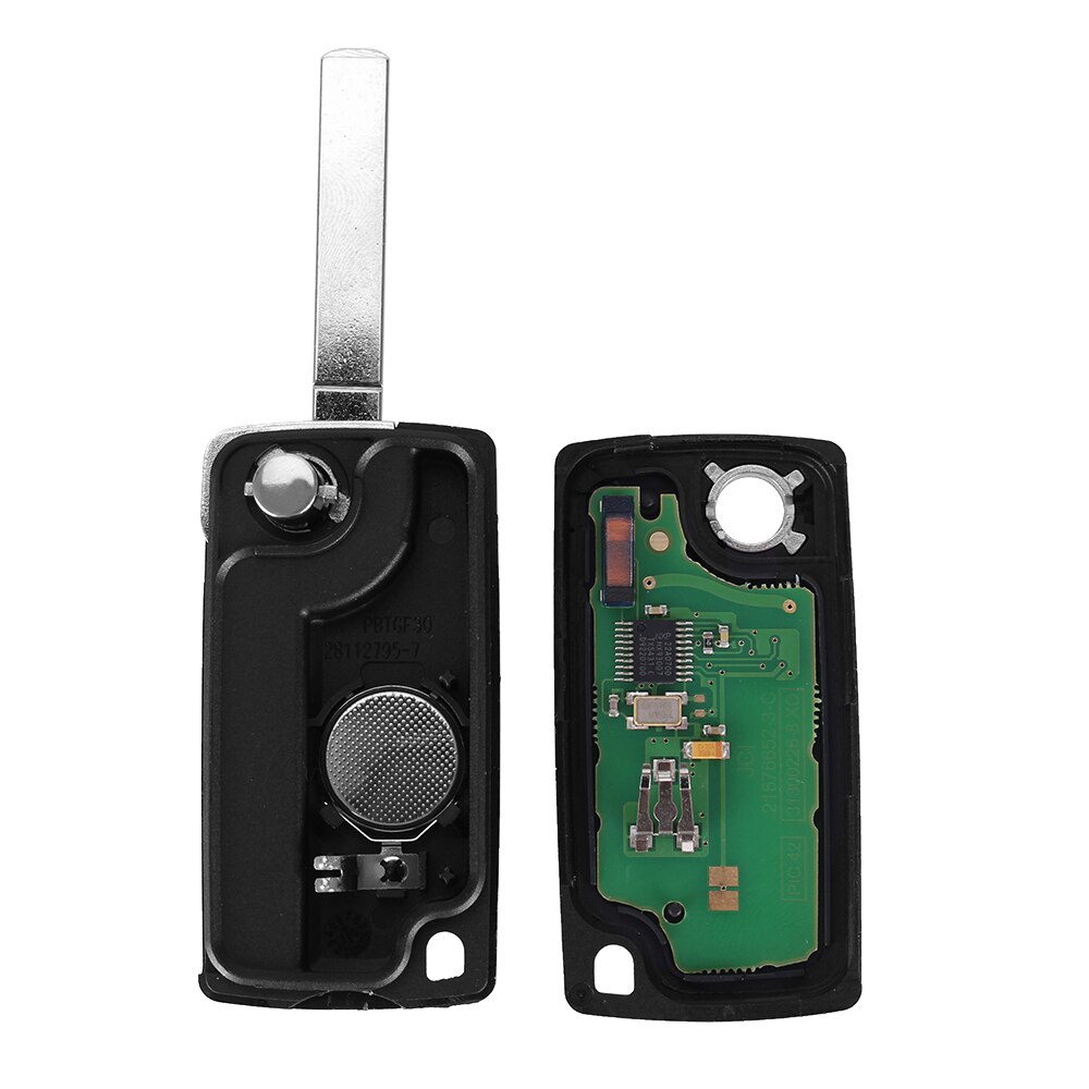2 Buttons Auto Car Remote Key Fob ID46 Chip 