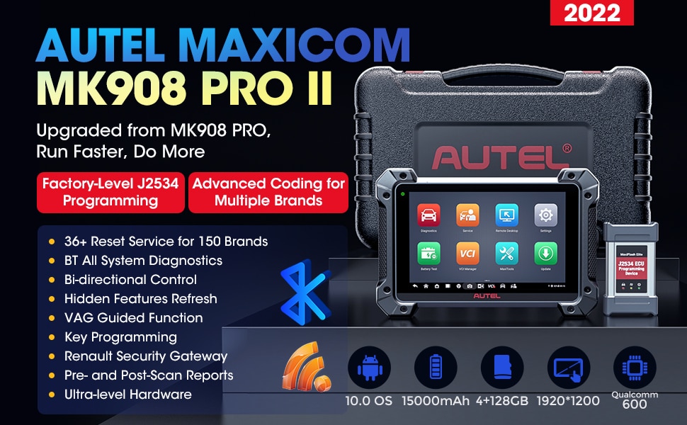 2022 New Autel MaxiCOM MK908 PRO II Automotive Diagnosti