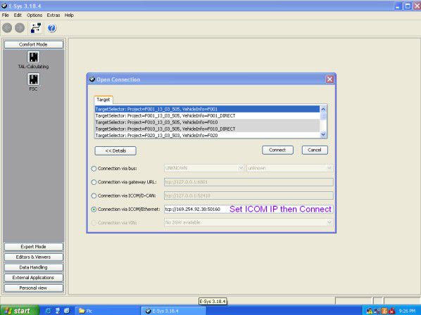 BMW ICOM A2+B+C, 소프트웨어 디스플레이 포함 3