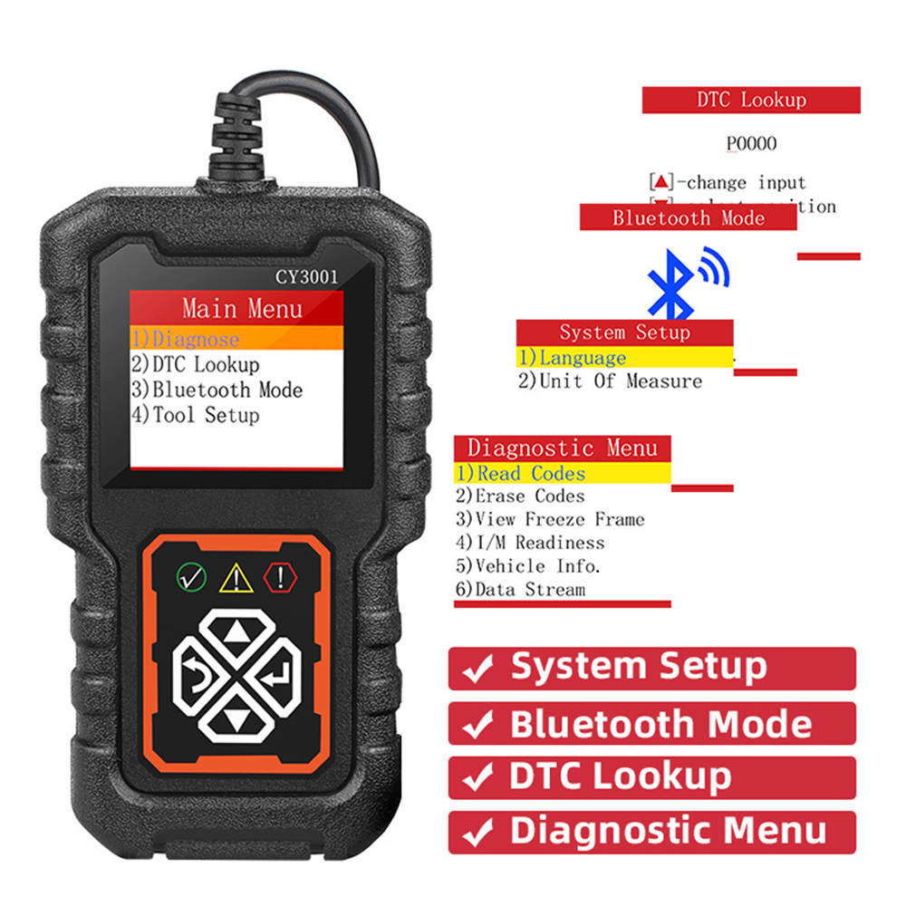 CY3001 OBD2 Code Reader 