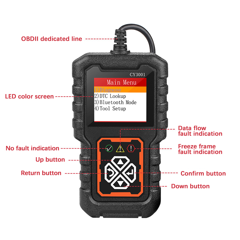 CY3001 OBD2 Code Reader 