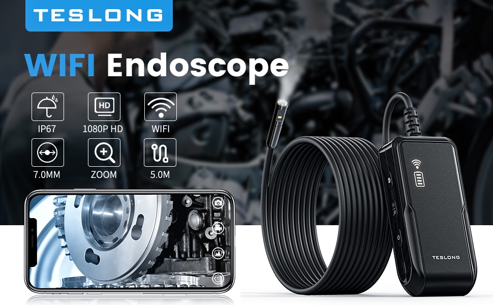 Dual Lens Wireless Endoscope