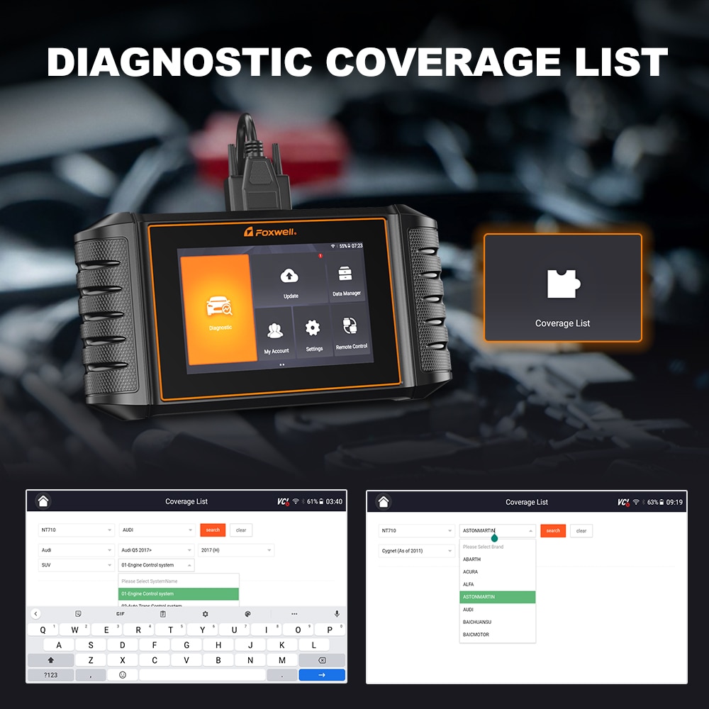 Foxwell NT710 Automotive OBD2 Code Reader