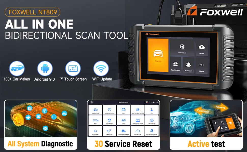 FOXWELL NT809 OBD2 Automotive Scanner