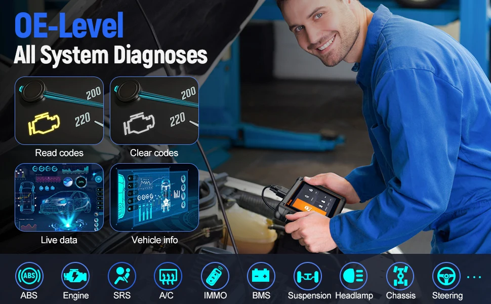 FOXWELL NT809 OBD2 Automotive Scanner