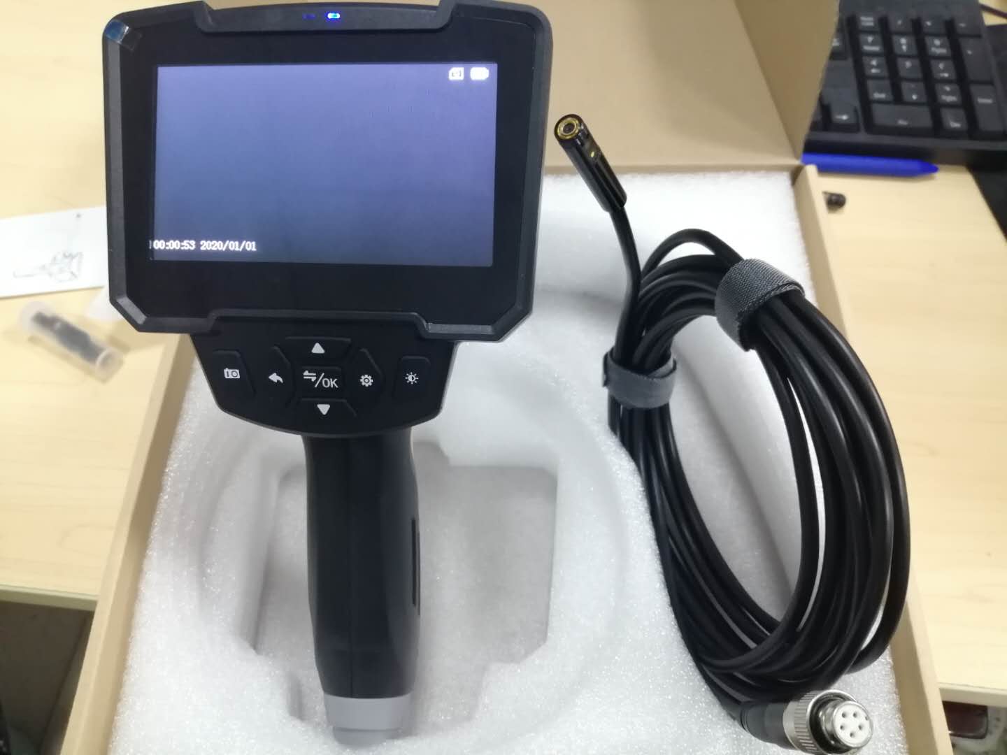 Portable Dual Lens Handheld Endoscope Camera