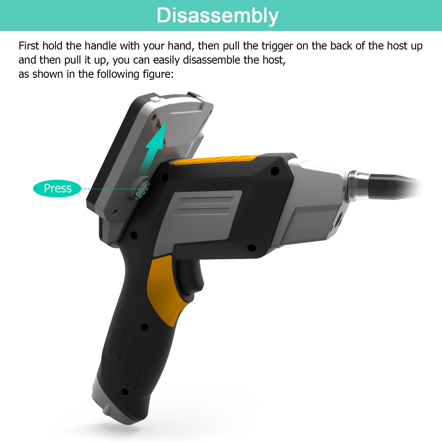 Portable Dual Lens Handheld Endoscope Camera