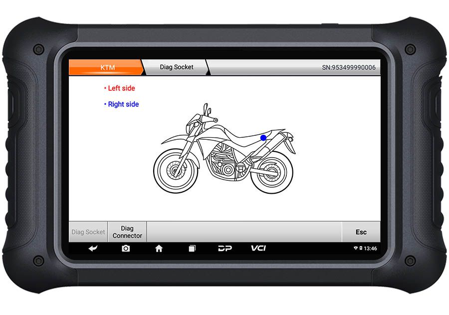 OBDSTAR MS70 New Generation Intelligent Motorcycle Scann